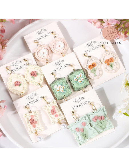 Cortadores de Arcilla Puocaon - 10 Piezas Vintage para Joyería Cortadores de Arcilla Puocaon - 10 Piezas Vintage para Joyería