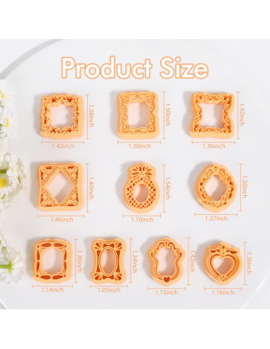 Cortadores de Arcilla Puocaon - 10 Piezas Vintage para Joyería