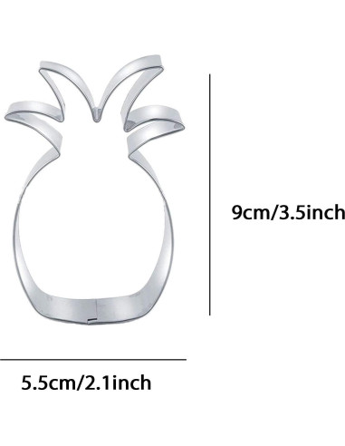 Cortador de Galletas Piña ZDYWY Acero Inoxidable Antiadherente