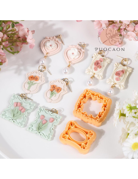 Cortadores de Arcilla Puocaon - 10 Piezas Vintage para Joyería Cortadores de Arcilla Puocaon - 10 Piezas Vintage para Joyería