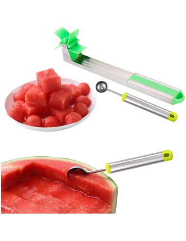 Cortador de Sandía Automático YIDADA con Cucharón para Melón
