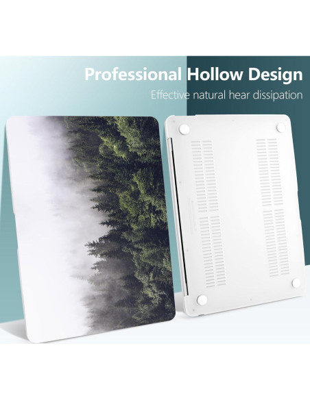 Funda DONGKE para MacBook Air 13.3" 2021-2018 Bosque