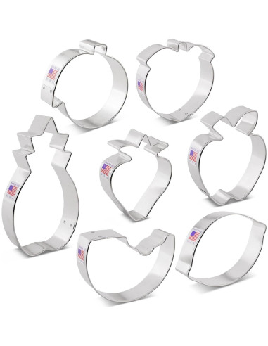 Set de Cortadores de Galletas de Frutas Ann Clark 7 Piezas