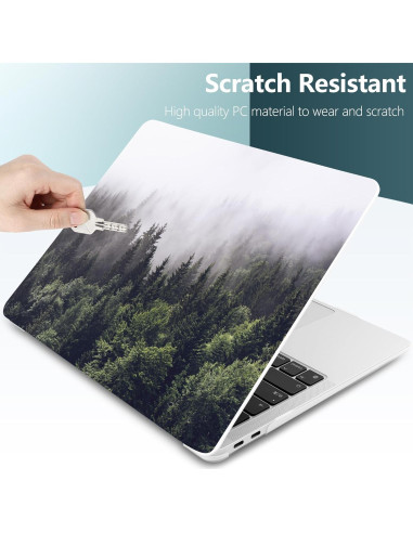 Funda DONGKE para MacBook Air 13.3" 2021-2018 Bosque