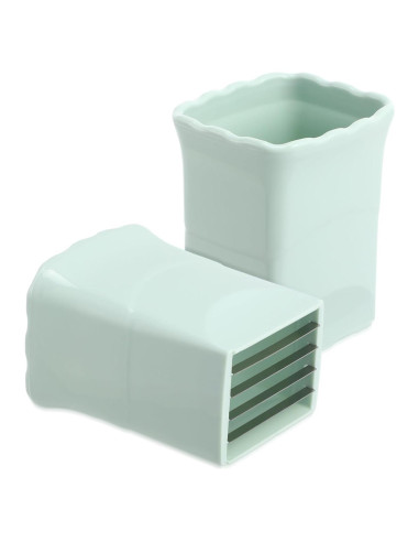 Cortador de Frutas Luxshiny Verde - Acero Inoxidable 2 Pcs