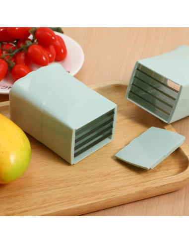 Cortador de Frutas Luxshiny Verde - Acero Inoxidable 2 Pcs