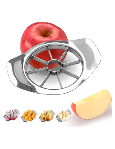 Cortador de Frutas GJV Rebanador de Manzana 8 Rebanadas Acero Inoxidable