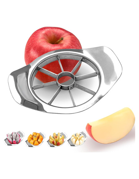 Cortador de Frutas GJV Rebanador de Manzana 8 Rebanadas Acero Inoxidable