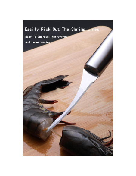 Juego de Herramientas de Acero Inoxidable Wjwumha para Camarones y Pescado