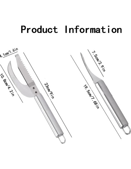 Juego de Herramientas de Acero Inoxidable Wjwumha para Camarones y Pescado