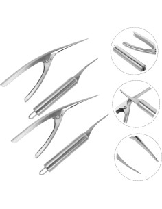 Cabilock Herramienta de Acero Inoxidable para Limpiar Camarones 2