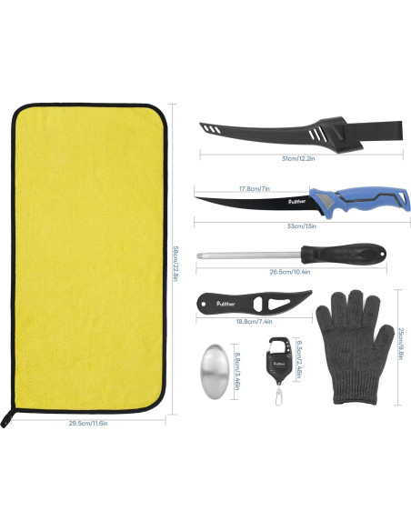 Kit de Herramientas de Pesca Pullther 7 Piezas Multifuncional