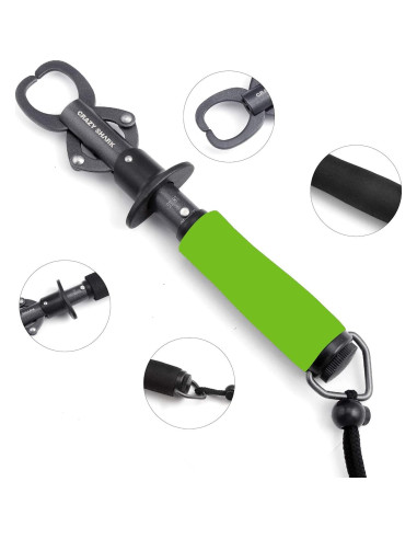 Removedor de Anzuelos Crazy Shark 30.5cm Verde Acero Inoxidable