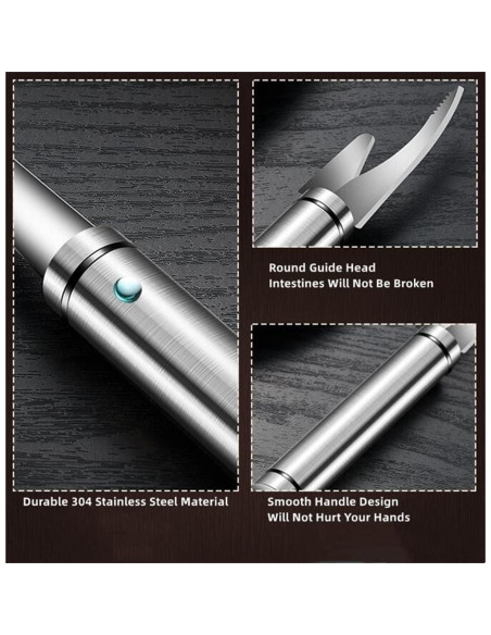 Cuchillo Multifuncional de Mariscos PurYupearl Acero Inoxidable