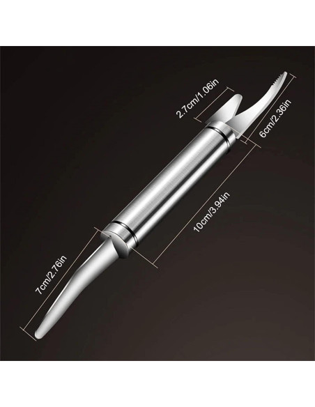 Cuchillo Multifuncional de Mariscos PurYupearl Acero Inoxidable