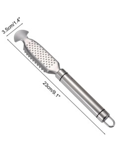 2 Herramientas Removedoras de Escamas de Pescado Acero Inoxidable 2