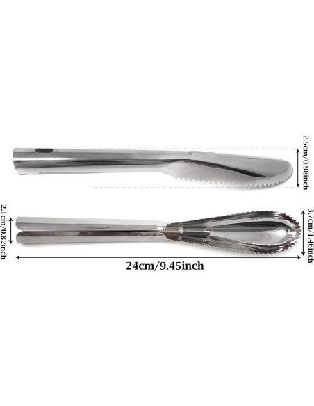 Escalador de Pescado Acero Inoxidable Honbay 24 cm