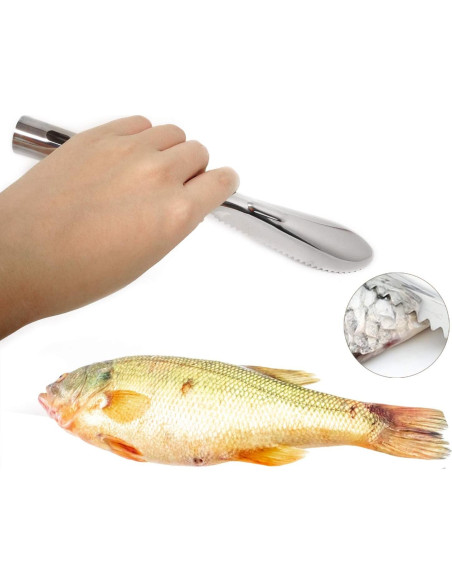 Escalador de Pescado Acero Inoxidable Honbay 24 cm
