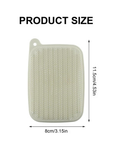 Cepillo de Fregar Verduras QIYUDA 4 Pcs Ergonómico 2