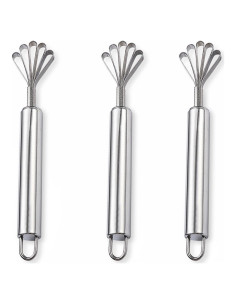 Set de 3 Raspadores de Coco y Melón CRZQXOUR - Acero Inoxidable