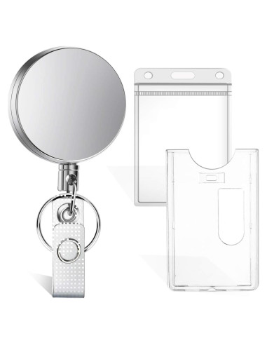 Soporte Retráctil Selizo para Insignia y Llaves Metal