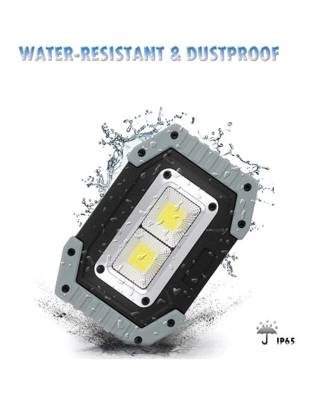 Luz de Trabajo LED FOSFIS 30W 1500 Lúmenes Recargable