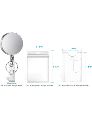 Soporte Retráctil Selizo para Insignia y Llaves Metal