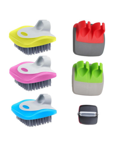 Set de 5 Piezas Cepillos y Peladores de Verduras Wjwumha