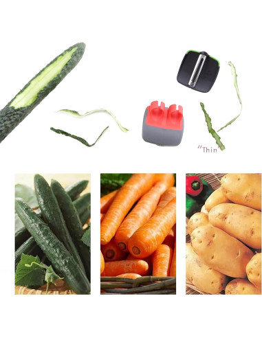 Set de 5 Piezas Cepillos y Peladores de Verduras Wjwumha