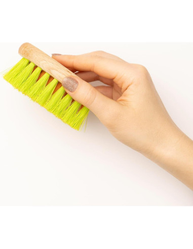 Cepillo Limpiador de Verduras KONEX - Mango de Madera, 1 Unidad