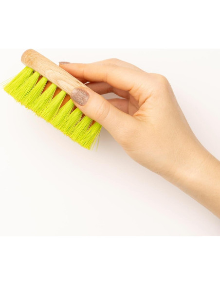 Cepillo Limpiador de Verduras KONEX - Mango de Madera, 1 Unidad