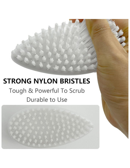 Cepillo de limpieza GKETN pequeño cerdas nylon blanco
