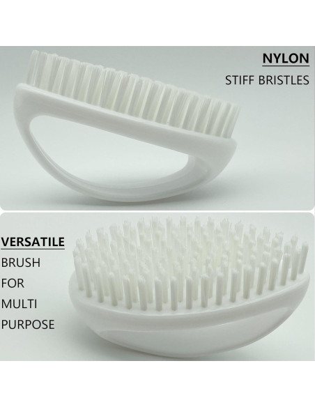 Cepillo de limpieza GKETN pequeño cerdas nylon blanco