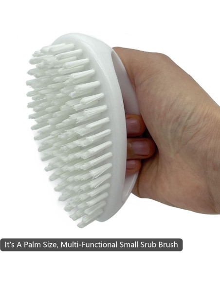 Cepillo de limpieza GKETN pequeño cerdas nylon blanco