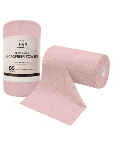 Paquete de 85 Paños de Microfibra H4N 30x30 cm Rosa