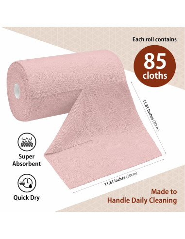 Paquete de 85 Paños de Microfibra H4N 30x30 cm Rosa