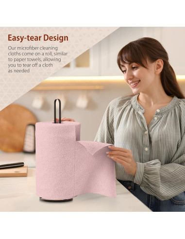 Paquete de 85 Paños de Microfibra H4N 30x30 cm Rosa