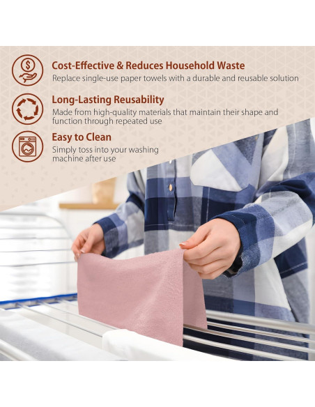 Paquete de 85 Paños de Microfibra H4N 30x30 cm Rosa Paquete de 85 Paños de Microfibra H4N 30x30 cm Rosa