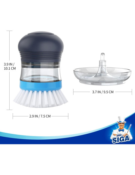 Juego de Cepillo de Palma con Dispensador de Jabón MR.SIGA