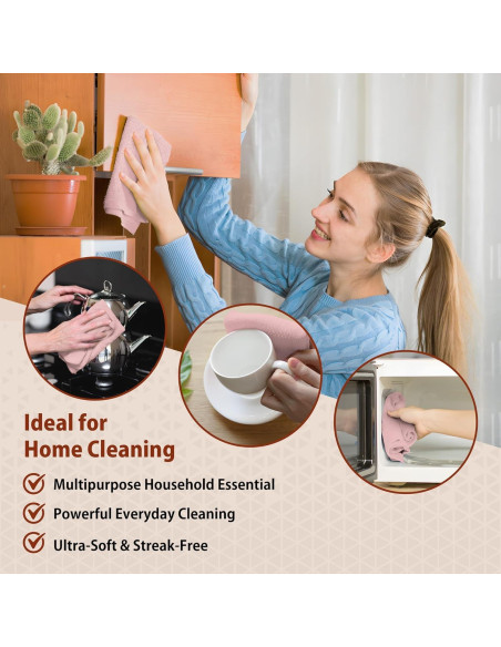 Paquete de 85 Paños de Microfibra H4N 30x30 cm Rosa Paquete de 85 Paños de Microfibra H4N 30x30 cm Rosa