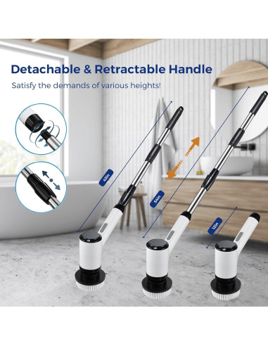 Limpiador Eléctrico de Espín Iopsk A10-B 2 Velocidades 8 Cepillos