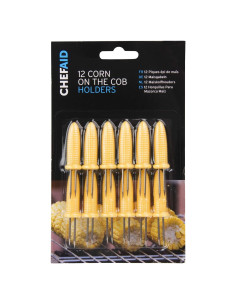 Tenedores de Maíz Chef Aid - Acero Inoxidable, 12 Piezas