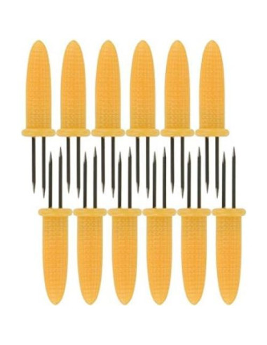 Tenedores de Maíz Chef Aid - Acero Inoxidable, 12 Piezas