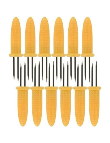 Tenedores de Maíz Chef Aid - Acero Inoxidable, 12 Piezas