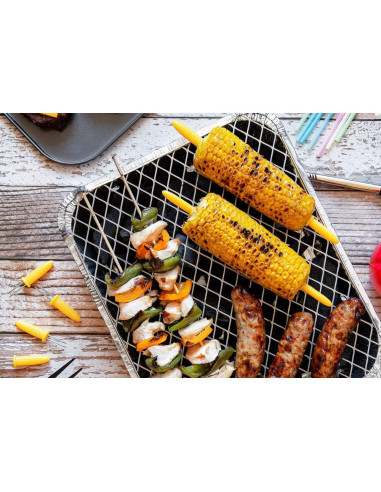 Tenedores de Maíz Chef Aid - Acero Inoxidable, 12 Piezas