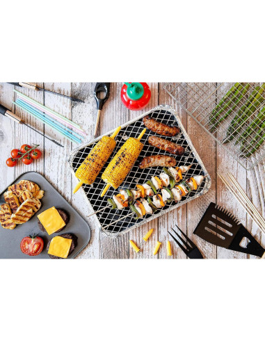 Tenedores de Maíz Chef Aid - Acero Inoxidable, 12 Piezas