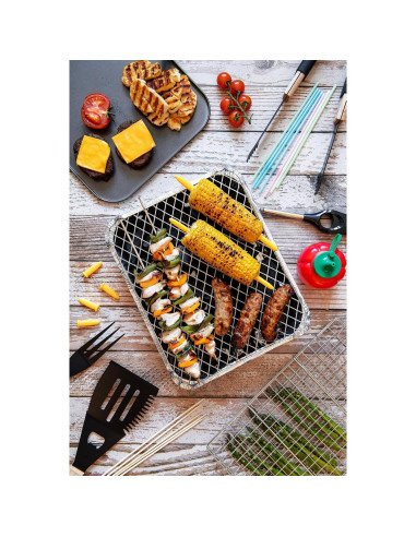 Tenedores de Maíz Chef Aid - Acero Inoxidable, 12 Piezas