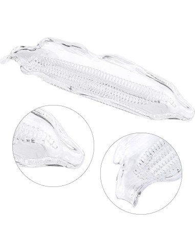 Bandejas de Plástico Transparentes Ruisita - 12 Paquetes 26.8 cm