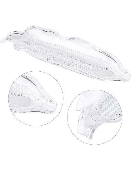 Bandejas de Plástico Transparentes Ruisita - 12 Paquetes 26.8 cm