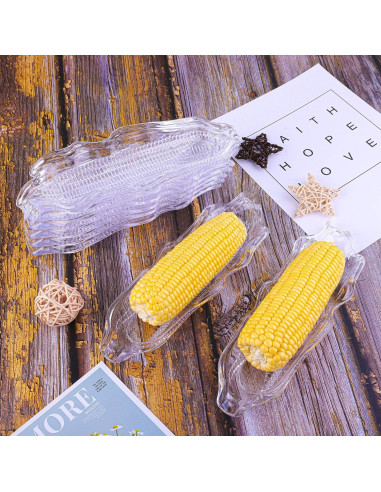 Bandejas de Plástico Transparentes Ruisita - 12 Paquetes 26.8 cm